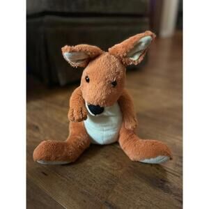 Brown Plush Kangaroo Stuffed Animal Toy